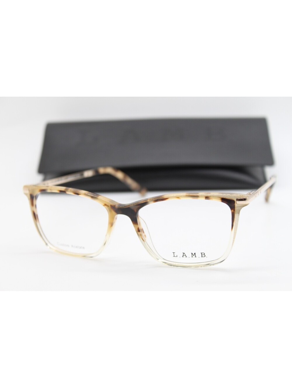 NEW L.A.M.B. LA108 TOR TORTOISE GOLD AUTHENTIC EYEGLASSES W/CASE 53-16